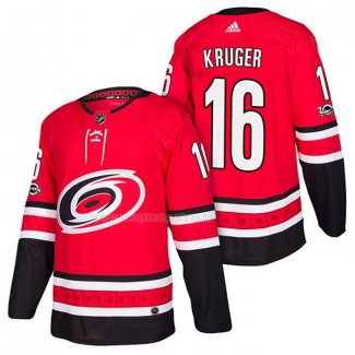 Maglia Hockey Carolina Hurricanes Marcus Kruger Home Autentico 2018 Rosso