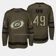Maglia Hockey Carolina Hurricanes Victor Rask 2018 Salute To Service Verde Militare