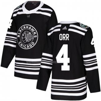 Maglia Hockey Chicago Blackhawks Bobby Orr Autentico 2019 Winter Classic Nero
