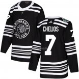 Maglia Hockey Chicago Blackhawks Chris Chelios Autentico 2019 Winter Classic Nero