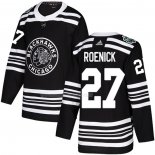 Maglia Hockey Chicago Blackhawks Jeremy Roenick Autentico 2019 Winter Classic Nero