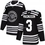 Maglia Hockey Chicago Blackhawks Keith Magnuson Autentico 2019 Winter Classic Nero