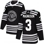Maglia Hockey Chicago Blackhawks Keith Magnuson Autentico 2019 Winter Classic Nero
