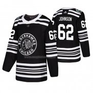 Maglia Hockey Chicago Blackhawks Luke Johnson 2019 Winter Classic Nero