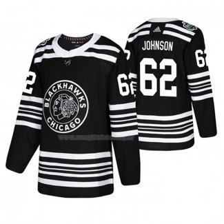Maglia Hockey Chicago Blackhawks Luke Johnson 2019 Winter Classic Nero