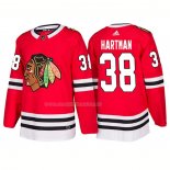 Maglia Hockey Chicago Blackhawks Ryan Hartman Home 2018 Rosso
