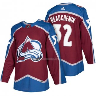 Maglia Hockey Colorado Avalanche Francois Beauchemin Premier 2017-2018 Rosso