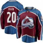 Maglia Hockey Colorado Avalanche Lars Eller Home Breakaway Rosso