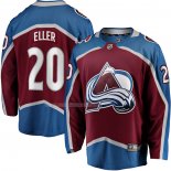 Maglia Hockey Colorado Avalanche Lars Eller Home Breakaway Rosso