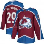 Maglia Hockey Colorado Avalanche Nathan Mackinnon Home Autentico Rosso
