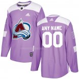 Maglia Hockey Colorado Avalanche Personalizzate Viola