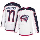Maglia Hockey Columbus Blue Jackets Josh Anderson Away Bianco