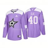 Maglia Hockey Dallas Stars Remi Elie Autentico 2018 Fights Cancer Viola