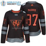 Maglia Hockey Donna America del Norte Connor Mcdavid 97 Premier 2016 World Cup Nero