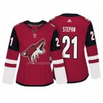 Maglia Hockey Donna Arizona Coyotes Derek Stepan Autentico Giocatore Rosso