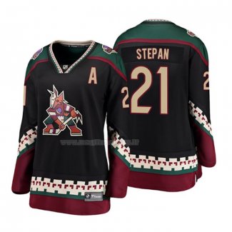 Maglia Hockey Donna Arizona Coyotes Derek Stepan Heritage Alternato Breakaway Nero