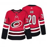 Maglia Hockey Donna Carolina Hurricanes Sebastian Aho Autentico Giocatore Rosso