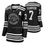 Maglia Hockey Donna Chicago Blackhawks Brent Seabrook Premier Alternato Nero