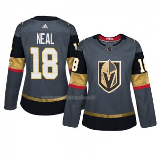 Maglia Hockey Donna Vegas Golden Knights James Neal Home Autentico Giocatore Gris