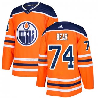 Maglia Hockey Edmonton Oilers Ethan Bear Home Autentico Arancione