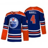 Maglia Hockey Edmonton Oilers Kris Russell Alternato Autentico Blu