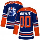 Maglia Hockey Edmonton Oilers Personalizzate Alternato Autentico Blu