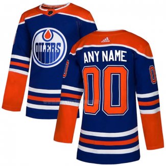 Maglia Hockey Edmonton Oilers Personalizzate Alternato Autentico Blu