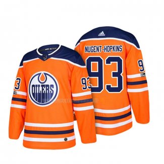 Maglia Hockey Edmonton Oilers Ryan Nugent-hopkins 2018 Arancione