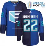 Maglia Hockey Europa Bambino Niederreiter Premier 2016 World Cup Blu