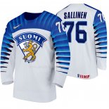Maglia Hockey Finlandia Jere Sallinen Home 2020 Iihf World Championship Bianco
