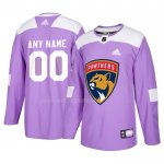 Maglia Hockey Florida Panthers Personalizzate Viola