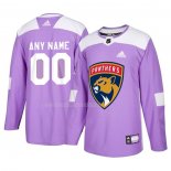 Maglia Hockey Florida Panthers Personalizzate Viola