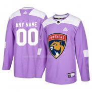 Maglia Hockey Florida Panthers Personalizzate Viola