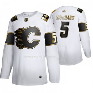 Maglia Hockey Golden Edition Calgary Flames Mark Giordano Limited Bianco