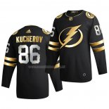 Maglia Hockey Golden Edition Tampa Bay Lightning Nikita Kucherov Limited Autentico 2020-21 Nero