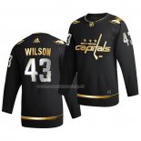 Maglia Hockey Golden Edition Washington Capitals Tom Wilson Limited Autentico 2020-21 Nero