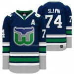Maglia Hockey Hartford Whalers Jaccob Slavin Heritage Night Throwback Blu