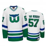 Maglia Hockey Hartford Whalers Trevor Van Riemsdyk Heritage Throwback Bianco