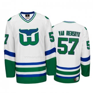 Maglia Hockey Hartford Whalers Trevor Van Riemsdyk Heritage Throwback Bianco