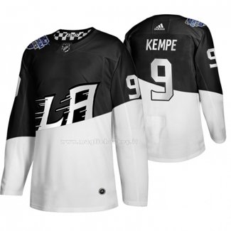 Maglia Hockey Los Angeles Kings Adrian Kempe 2020 Stadium Series Bianco Nero