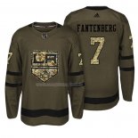 Maglia Hockey Los Angeles Kings Oscar Fantenberg Salute To Service Verde Militare