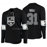 Maglia Hockey Los Angeles Kings Peter Budaj Platinum Nero