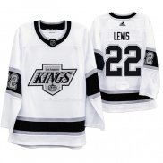 Maglia Hockey Los Angeles Kings Trevor Lewis Heritage Throwback Bianco