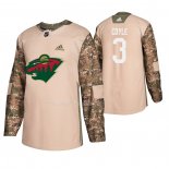 Maglia Hockey Minnesota Wild Charlie Coyle Veterans Day Camuffamento