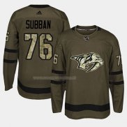Maglia Hockey Nashville Predators P.k. Subban 2018 Salute To Service Verde Militare