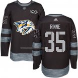 Maglia Hockey Nashville Predators Pekka Rinne 1917-2017 100th Anniversario Nero