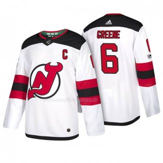 Maglia Hockey New Jersey Devils Andy Greene 2018 Bianco