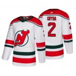 Maglia Hockey New Jersey Devils Eric Gryba Alternato Autentico Bianco