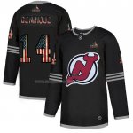 Maglia Hockey New Jersey Devils Genrique 2020 USA Flag Nero