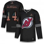 Maglia Hockey New Jersey Devils Genrique 2020 USA Flag Nero